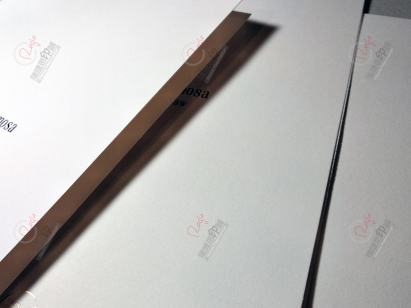 300g進口卡紙-開立專屬刀模+軋型+燙黑色金+古銅金+糊型。之1